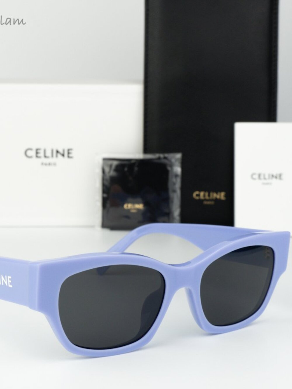 Celine Women Sunglasses Shiny Lilac Smoke Cat Eye CL40197U 78A BRAND NEW